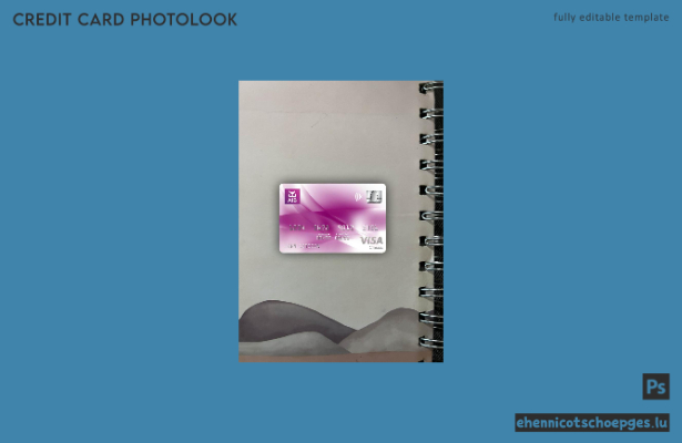 Irland AIB Bank Visa Classic Karte Fotoansicht Beispielvorschau